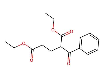 Diethyl 2-benzoylpentanedioate structure