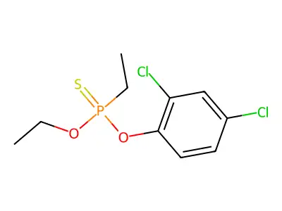 O-(2,4-Dichlorophenyl) O-ethyl ethylphosphonothioate structure