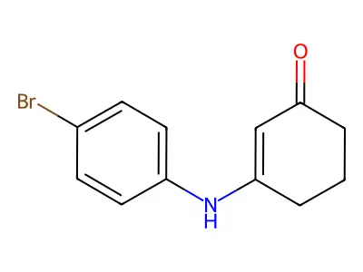 3-[(4-Bromophenyl)amino]cyclohex-2-en-1-one structure