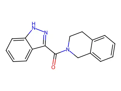 (3,4-dihydro-2(1H)-isoquinolinyl)-1H-indazol-3-ylMethanone structure