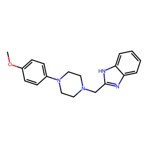 2-[4-(4-Methoxy-phenyl)-piperazin-1-ylmethyl]-1H-benzoimidazole structure