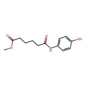 Methyl 6-(4-hydroxyanilino)-6-oxohexanoate structure