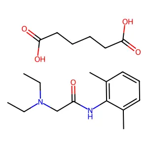 Lidocaine adipate structure