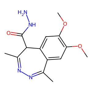 7,8-Dimethoxy-1,4-dimethyl-5H-benzo[d][1,2]diazepine-5-carbohydrazide structure