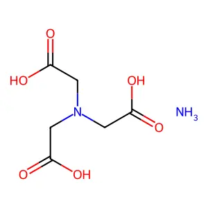 氨基三乙酸单铵盐 structure