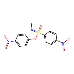 4-nitrophenyl N-methyl-4-nitrobenzenesulfonimidate structure