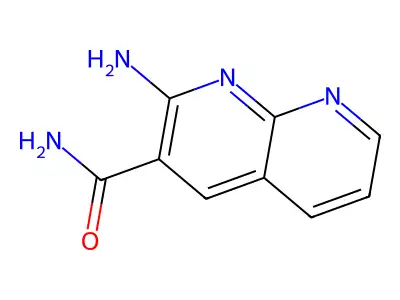 2-Amino-1,8-naphthyridine-3-carboxamide structure