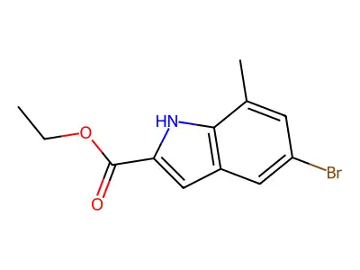 Ethyl 5-bromo-7-methyl-1H-indole-2-carboxylate structure