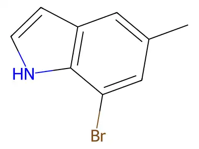 7-Bromo-5-methyl-1H-indole structure