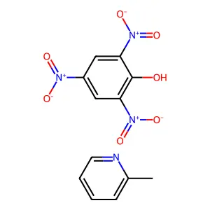 2-Methylpyridine;2,4,6-trinitrophenol structure