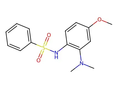 N-[2-(dimethylamino)-4-methoxyphenyl]benzenesulfonamide structure