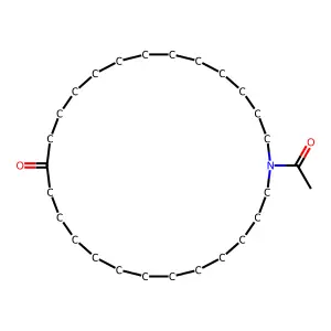 Azacyclohexacosan-14-one, 1-acetyl- structure