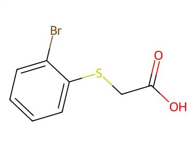 2-[(2-Bromophenyl)sulfanyl]acetic acid structure