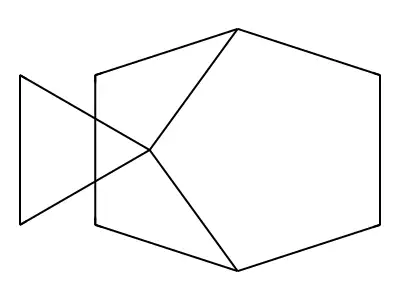 Spiro(bicyclo(2.2.1)heptane-2,1'-cyclopropane) structure