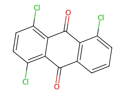 1,4,5-Trichloro-9,10-anthracenedione structure
