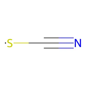Thiocyanogen (NCS.) structure