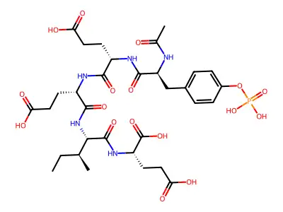 N-乙酰基-O-膦酰基酪氨酰谷氨酰二戊基酰胺 structure