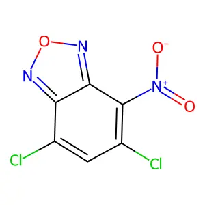 5,7-Dichloro-4-nitro-2,1,3-benzoxadiazole structure