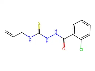 N-allyl-2-(2-chlorobenzoyl)hydrazinecarbothioamide structure