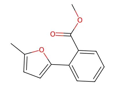 Methyl 2-(5-methylfuran-2-yl)benzoate structure
