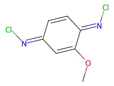 1-N,4-N-dichloro-2-methoxycyclohexa-2,5-diene-1,4-diimine structure