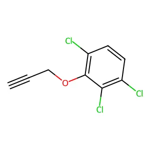 Benzene, 1,2,4-trichloro-3-(2-propyn-1-yloxy)- structure
