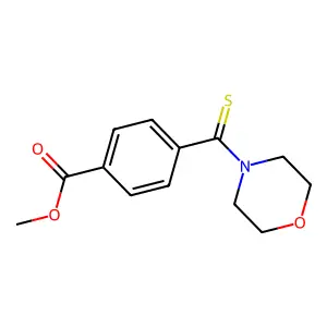 Methyl 4-(4-morpholinylcarbonothioyl)benzoate structure