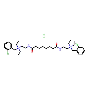 Ammonium, (suberoylbis(iminoethylene))bis((o-chlorobenzyl)diethyl-, dichloride structure