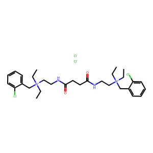 Ammonium, (succinylbis(iminoethylene))bis((o-chlorobenzyl)diethyl-, dichloride structure