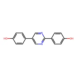 4-[5-(4-Hydroxyphenyl)pyrimidin-2-yl]phenol structure