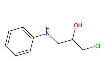 1-Anilino-3-chloropropan-2-ol structure