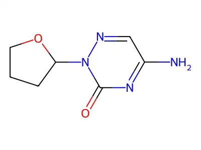 5-Imino-2-(oxolan-2-yl)-2,5-dihydro-1,2,4-triazin-3-ol structure