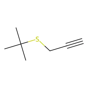 5,5-Dimethyl-4-thia-1-hexyne structure