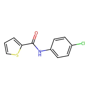 Thiophene-2-carboxylic acid (4-chloro-phenyl)-amide structure