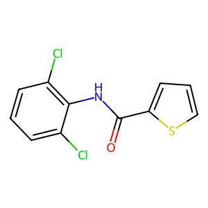 N-(2,6-dichlorophenyl)thiophene-2-carboxamide structure