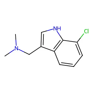 1-(7-chloro-1H-indol-3-yl)-N,N-dimethylmethanamine structure