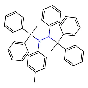 1,2-Bis(methyldiphenylsilyl)-1-(4-methylphenyl)-2-phenylhydrazine structure