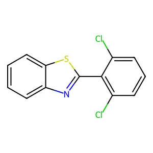 Benzothiazole, 2-(2,6-dichlorophenyl)- structure