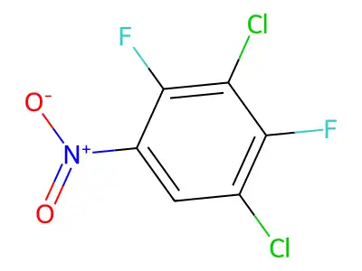 1,3-Dichloro-2,4-difluoro-5-nitrobenzene structure