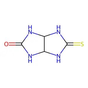 (3aR,6aS)-5-thioxohexahydroimidazo[4,5-d]imidazol-2(1H)-one structure