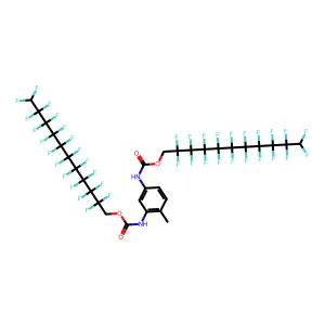 2,2,3,3,4,4,5,5,6,6,7,7,8,8,9,9,10,10,11,11-icosafluoroundecyl N-[3-(2,2,3,3,4,4,5,5,6,6,7,7,8,8,9,9,10,10,11,11-icosafluoroundecoxycarbonylamino)-4-methylphenyl]carbamate structure