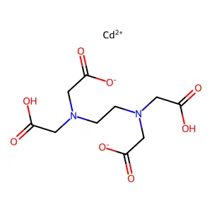 Cadmium(II) EDTA complex structure