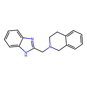 2-[(1H-1,3-benzodiazol-2-yl)methyl]-1,2,3,4-tetrahydroisoquinoline structure