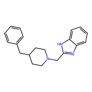2-[(4-benzylpiperidin-1-yl)methyl]-1H-benzimidazole structure