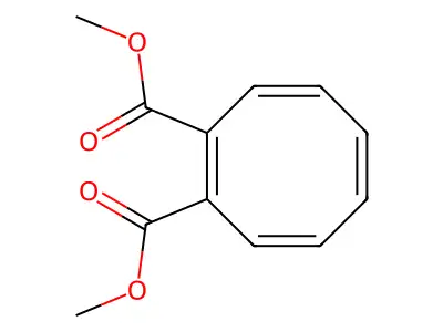 Dimethyl 1,3,5,7-cyclooctatetraene-1,2-dicarboxylate structure
