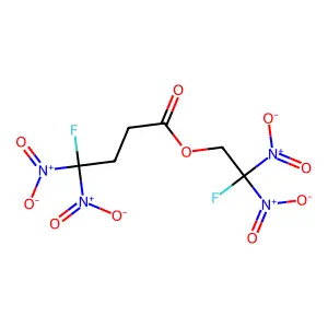 2-氟-2,2-二硝基乙基-4-氟-4,4-二硝基丁酸酯 structure
