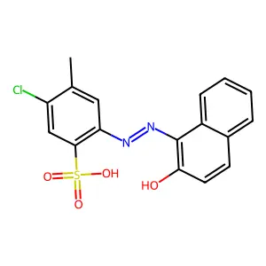 2-Chloro-5-[(2-hydroxy-1-naphthyl)azo]toluene-4-sulphonic acid structure