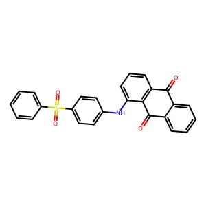1-((4-(苯磺酰基)苯基)氨基)-9,10-蒽二酮 structure