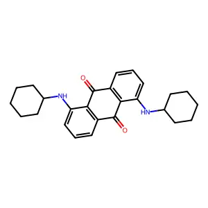 1,5-双(环己氨基)-9,10-蒽二酮 structure