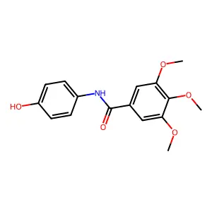 N-(4-hydroxyphenyl)-3,4,5-trimethoxybenzamide structure